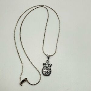 MASHA Sterling Silver Native American Wedding Vase Necklace
